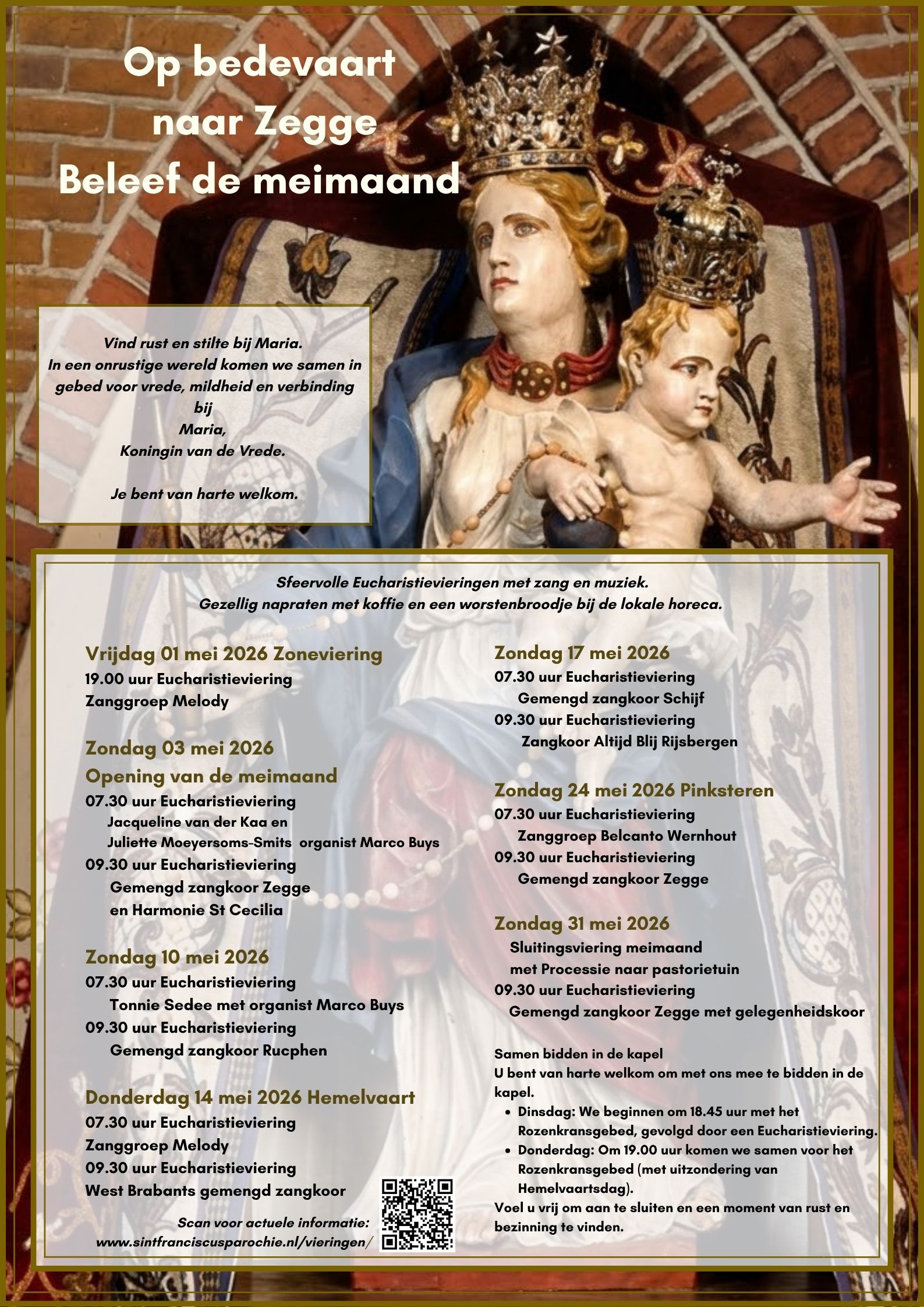 Agenda Meimaand zegge